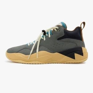 Brandblack Gray and Tan Sneakers